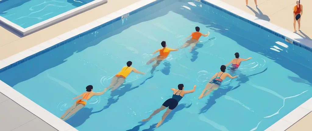 Erwachsene schwimmkurs